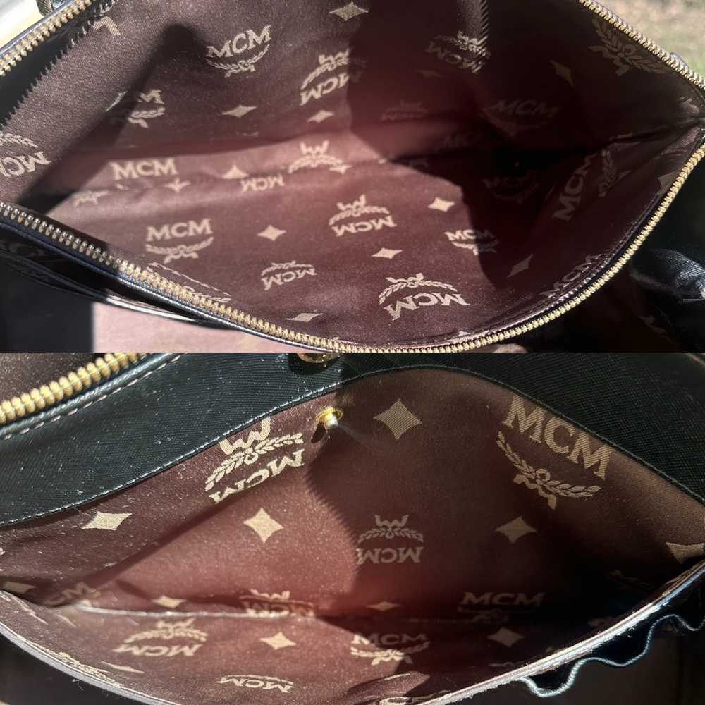 MCM Berlin Satchel/Structured Tote Saffiano Leather with COA Preloved EUC - Picture 11 of 12